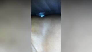 Riding glass sex tool during the time that my large shlong slaps against my tummy